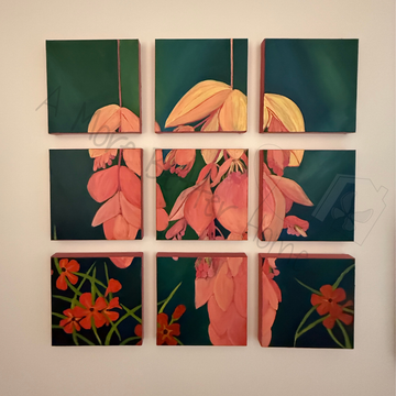 Pink Heliconia Polyptych